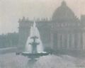 Controluce in Piazza San Pietro - 1954 -24x30